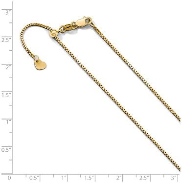 Колие-Верижка от Жълто Злато FJC Finejewelers 10k с Регулируема Трансмисия-Верига
