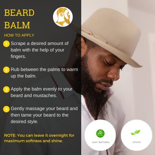 Балсам за оформяне на брада, Yulaw Naturals Black Beard Brigady Tanzanian Sun Премиум-клас за мъже - Всички