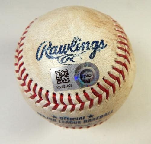 2021 Лос Анджелис Доджърс за мач на Колорадо в Скалистите планини са Използвали бейзболен топката Тапиа Семействата