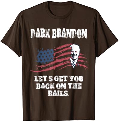 Тениска с флага на САЩ Dark Brandon is Rising Тъмен Брендън Въстава Срещу Байдън