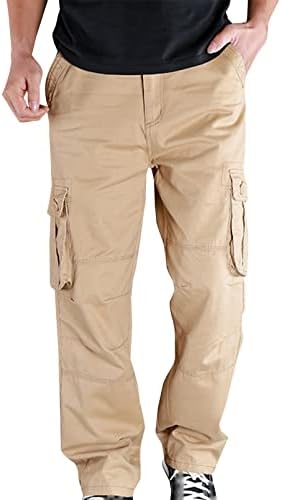Мъжки Панталони-карго, Стилни Обикновен Панталон с Много джобове в стил хип-Хоп, Летни Тънки Памучни Удобни