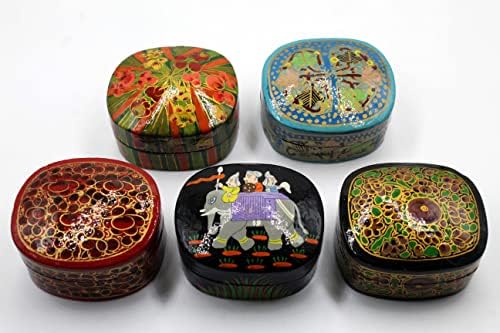 Подарък Кутия за показване на бижута в Кашмир Декоративна Скоростна Кутия за съхранение на Бижута В паметта (5)