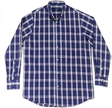 Ризи Голям и висок размер с двойна помпа за Мъже, Ризи с копчета и дълъг ръкав от размер XL (T) до 6XL (T) от
