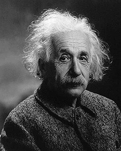 Портрет на Алберт Айнщайн 1947 г. 8x10 Халогенни Сребро печат на снимки