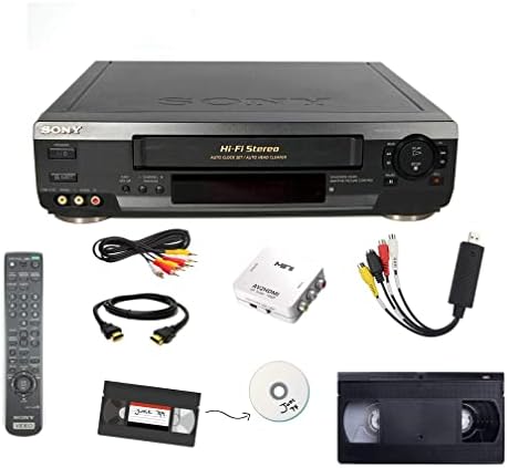 Комплект за прехвърляне на видео Sony VHS с дистанционно управление, USB адаптер, HDMI-конвертером (обновена)