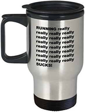 Чаша за пътуване Running Гадно - Кафеена чаша Смешно бегач