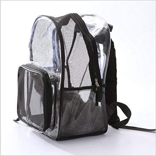 Meilishuang Нова Прозрачна Чанта за домашни любимци от PVC, в Екологично Чист, Дишащ Мрежест Раница За домашни