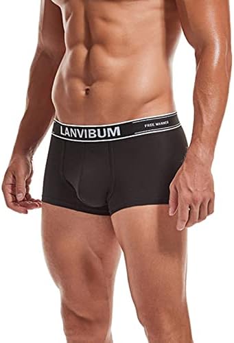 Bmisegm Мъжки къси Панталони-Боксерки, Мъжки Модни Гащи, Панталони Секси Гащи С Подворотом Бельо Комбинираната