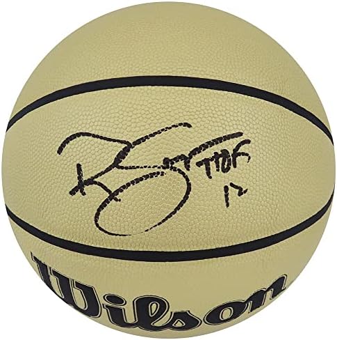Ралф Сампсън подписа Wilson Gold NBA Basketball w/HOF'12 - Баскетболни топки с автографи
