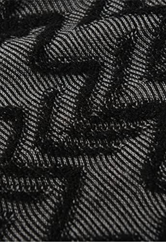 zhilifs Мъжки Ретро Пуловер от Аргайла С Дълъг ръкав, Оборудвана Пуловер с кръгло деколте, Пуловер