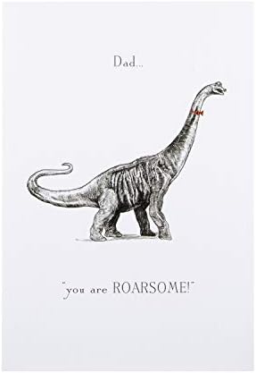 Картичка за Деня на бащата за татко от студио Hallmark - Илюстрирана дизайн динозавър