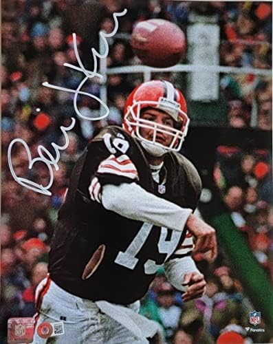 Бърни Косар С автограф Cleveland Browns 11x14 Снимка, на която е бил Свидетел на Бекет - Снимки NFL с автограф