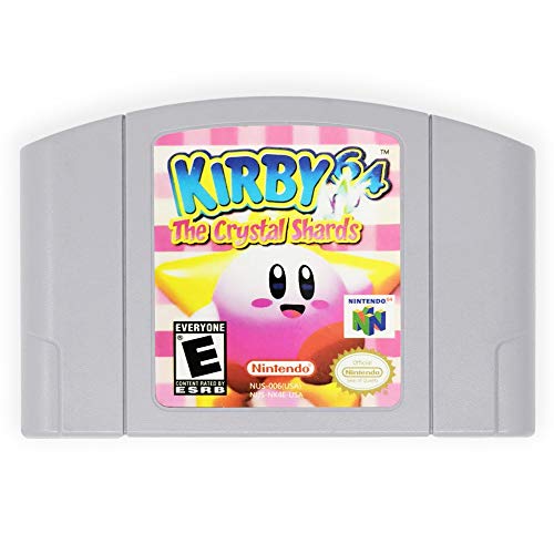 Детска карта на Nintendo 64 Kirby 64: The Crystal Shards за американската версия на Nintendo 64 N64