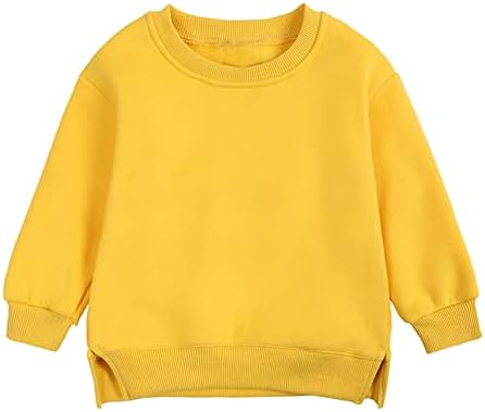 Пуловер За Малки Момчета и Момичета, Руното Hoody, Детско Однотонное Палто Голям размер За деца, Блузи За Момичета, Размер 8, Блузи За Момичета