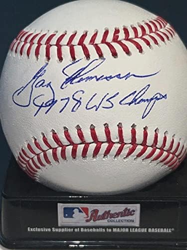 Гари Томассон Ню Йорк Янкис 1978 световен Шампион по бейзбол с автограф Oml - Бейзболни топки
