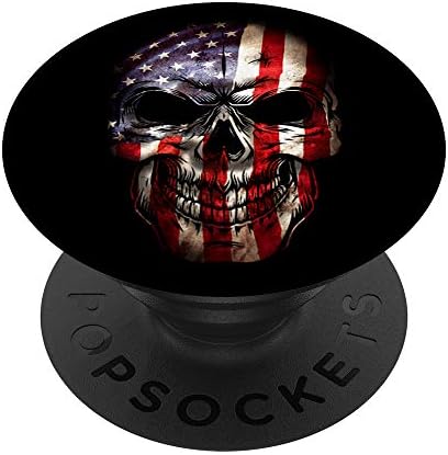 Подарък Аксесоар за телефон с черепа на американското PopSockets PopGrip: Замяна дръжка за телефони и таблети
