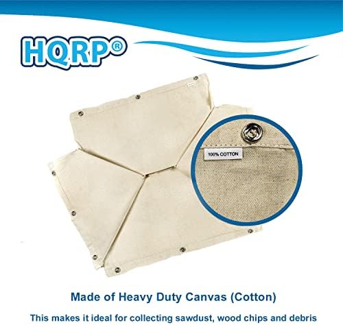 Торбичка за събиране на прах HQRP, съвместим с повечето настолни циркуляри с отворена стойка, замяна за ROCKLER
