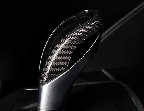 Eppar Нова капачка дръжка за смяна на предавките от въглеродни влакна, която е Съвместима с ALFA Romeo Stelvio