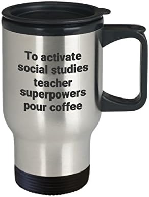 Пътна Чаша За Учители Проучвания - Забавно Саркастическая Термоизолированная Обучение Кафеена Чаша От Неръждаема
