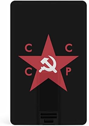 CCCP USSR Star Кредитна Карта USB Flash Персонализирана Карта с Памет Key Storage Drive 64G
