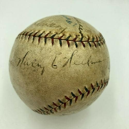 The Finest Бейб Рут Тай Коб Уолтър Джонсън 1925 КОПИТО Подписа Бейзболни PSA ДНК - Бейзболни топки с автографи