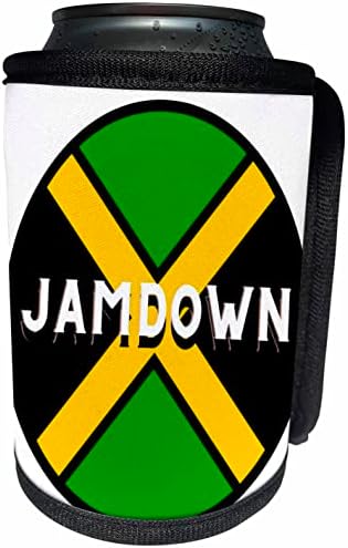 Триизмерно надписи jamdown с флага на Ямайка - Опаковки за бутилки-охладители Can (cc-361810-1)