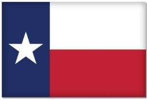 Стикер върху Бронята с флага на щата Тексас Самотна Звезда и 5 x 4