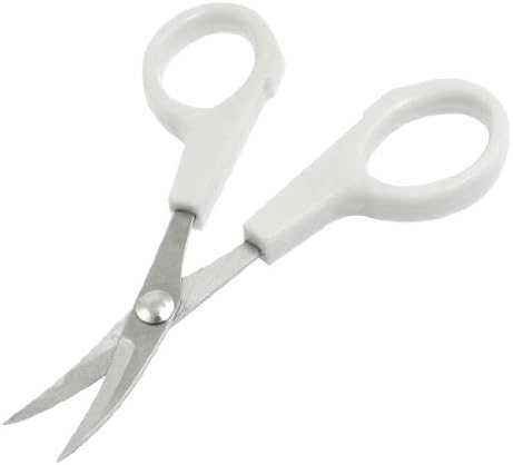 Aexit Бяла Дръжка за Ръчни Инструменти С Извити Връхчета Работен режещи инструменти-Ножици за Бродиране и Шиене