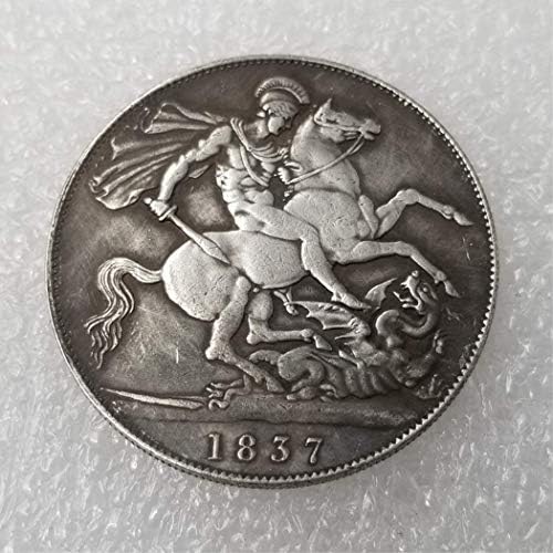 Kocreat Копие На Британската Корона Уилям 1837 Година Монета Великобритания-Реплика На Великобритания Сребърен