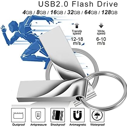 LMMDDP Метален USB флаш памет 32 GB 16 GB пръчка 128 GB 64 GB Водоустойчив флаш памет 8 GB флаш памет USB 2.0