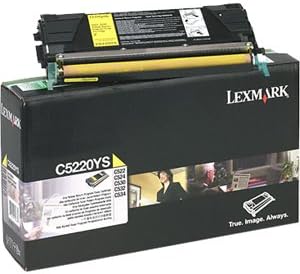 Тонер касета Lexmark C5220ys жълто - в търговията на Дребно опаковки