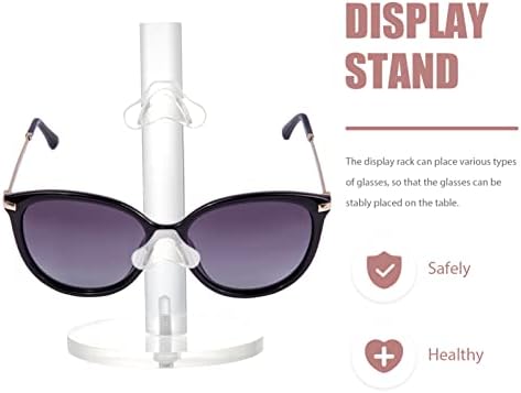Angoily Прозрачни Очила Акрилна Рамки За Очила Стойка Държач За Очила Поставки За Дисплея На Очила Притежателя На Стелажи За Слънчеви Очила Размер На Дисплея За Очила