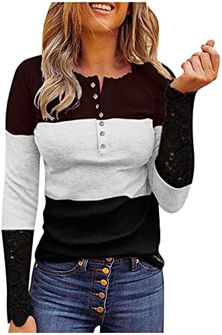 Пуловери за Жените, Ежедневно Проста Основна Тениска, Класическа Ретро-Риза с дълъг Ръкав, Пуловери, Блузи,